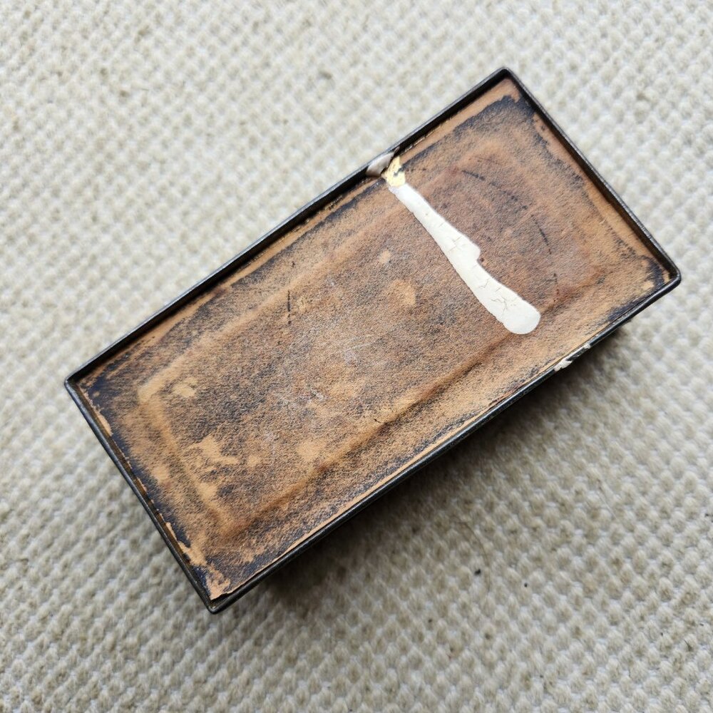 Antique Diamond Match Company Mayo Torch Great Graphics Vintage Tin Box 1900s - Picture 3 of 5